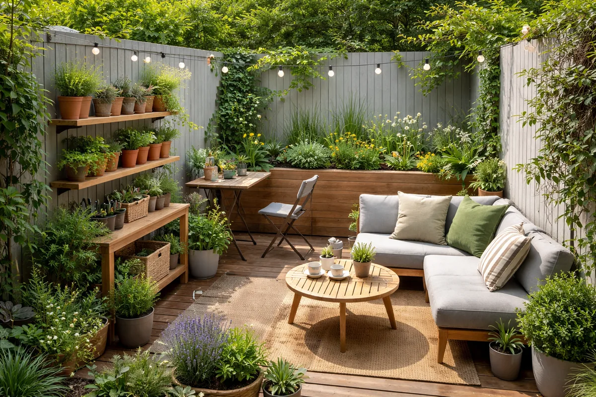Comment optimiser l'espace dans un petit jardin ou sur une terrasse